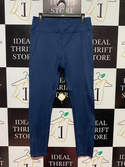 WORK OUT |M| WAIST 30| A17| WOMEN'S NAVY BLUE PERFORMANCE ATHLETIC LEGGINGS