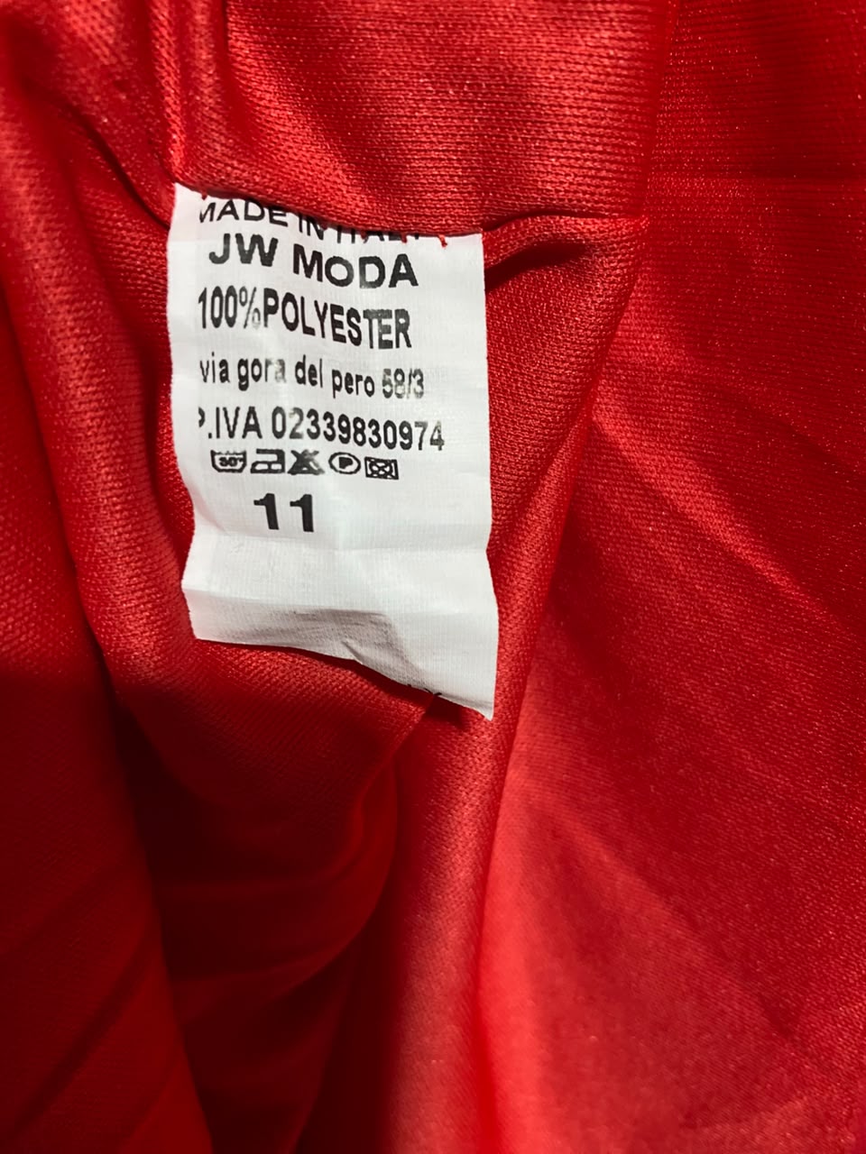 JW MODA |L| BUST 19| A17| WOMEN'S VIBRANT RED SLEEVELESS LAYERED CHIFFON DRESS