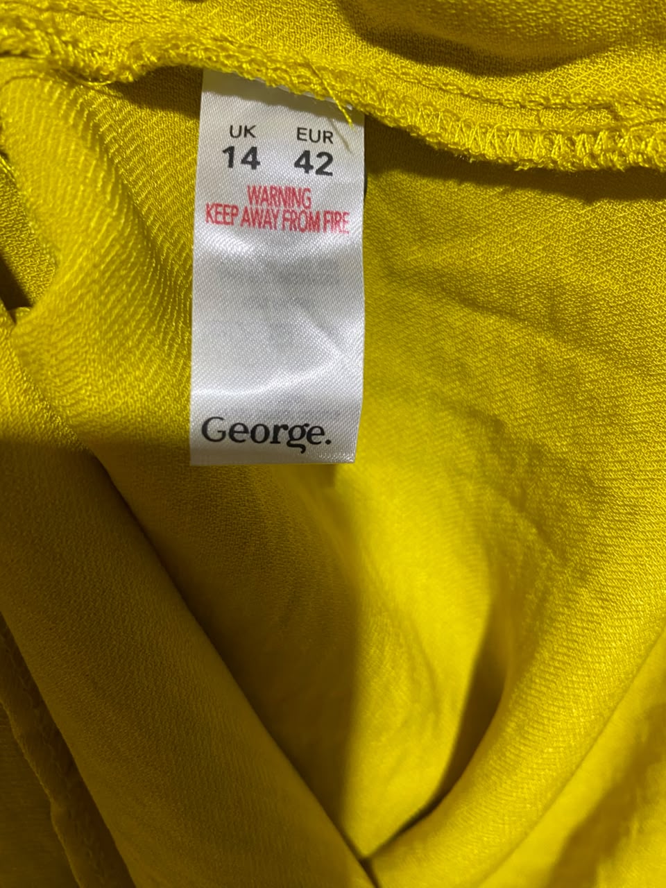 GEORGE |L| BUST 19| A17| WOMEN'S SUNNY YELLOW BUTTON-DOWN MIDI DRESS