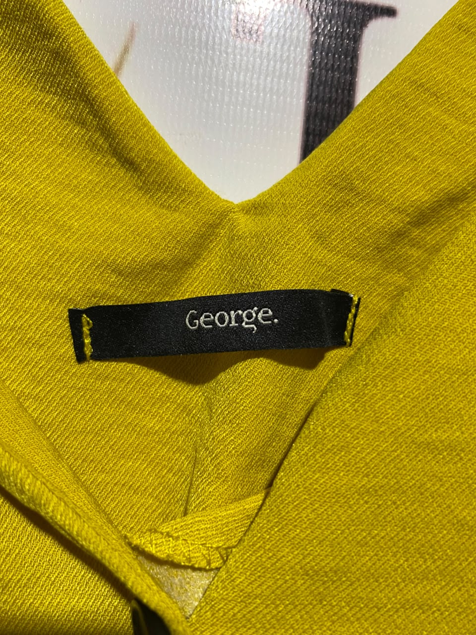 GEORGE |L| BUST 19| A17| WOMEN'S SUNNY YELLOW BUTTON-DOWN MIDI DRESS