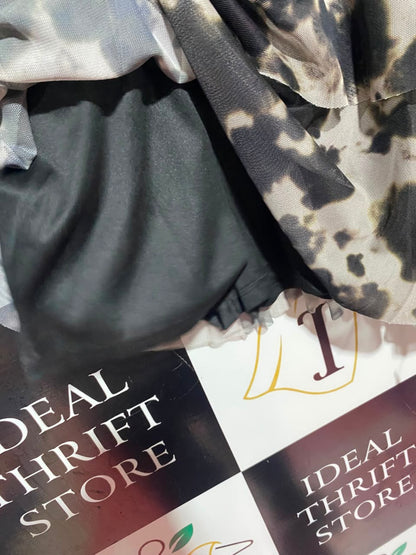 PRETTYLITTLE THING |S| BUST 15| A17| WOMEN'S TRENDY ABSTRACT PRINT LAYERED HEM DRESS