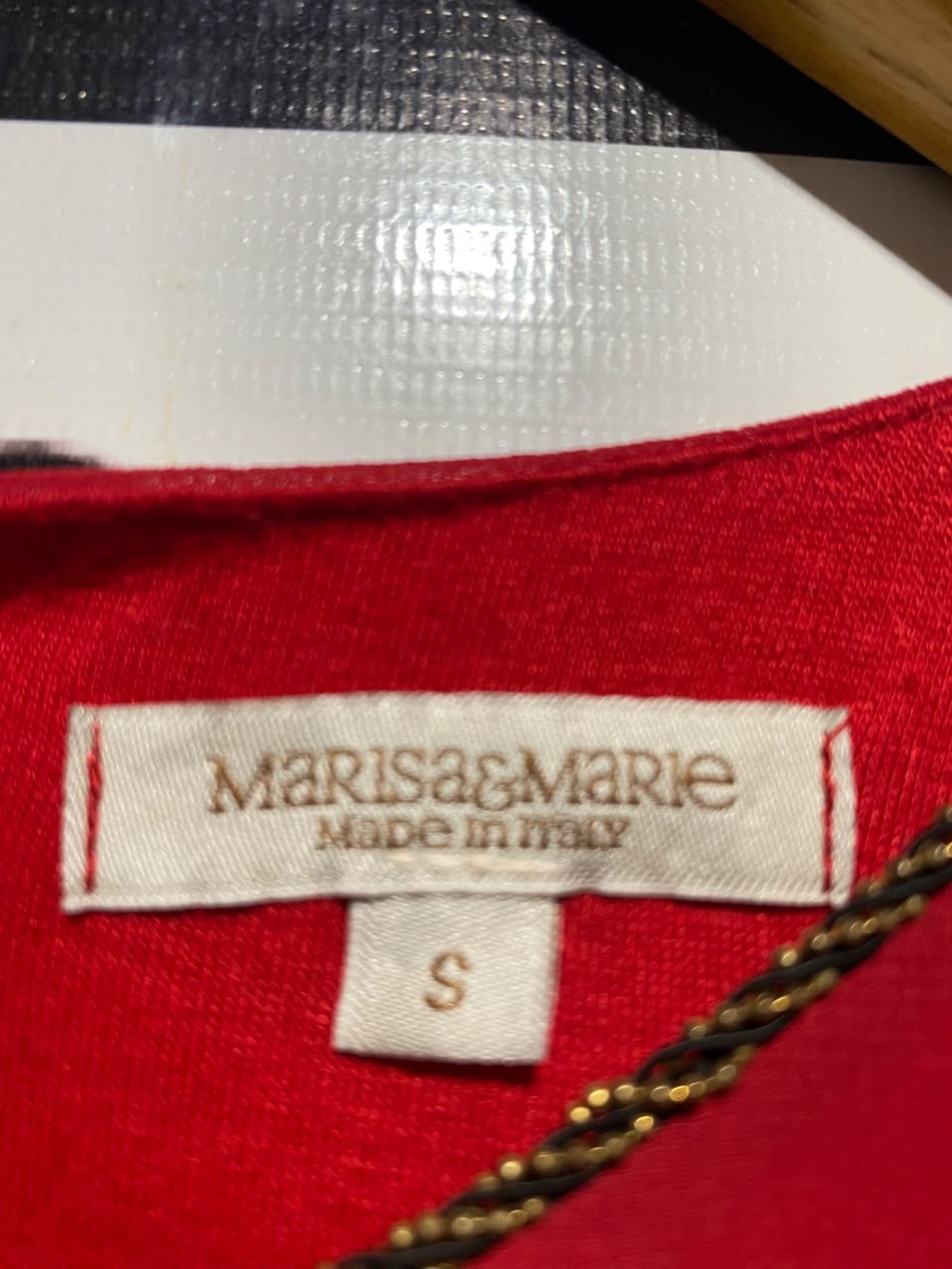 MARISA & MARIE |S| BUST 20| A17| WOMEN'S ELEGANT VIBRANT RED RUFFLE-SLEEVE SHIFT DRESS