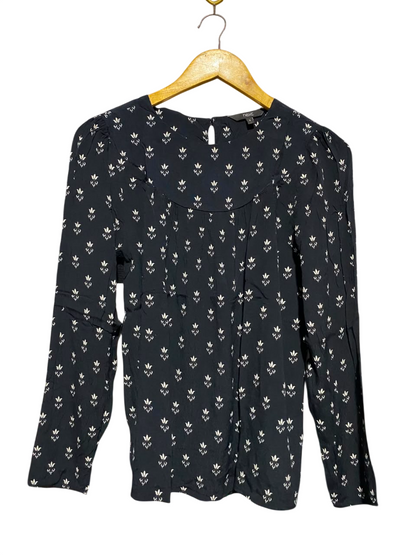 NEXT |S| BUST 18| A18| FLORAL PRINT LONG-SLEEVE BLOUSE
