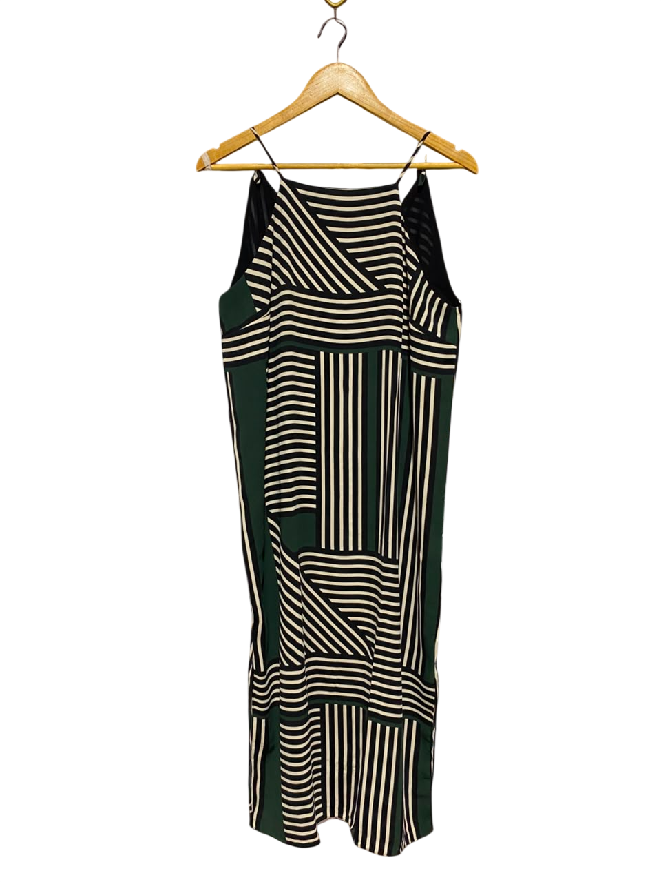 RIVER ISLAND |L| BUST 19| A18| WOMEN’S GEOMETRIC STRIPED CAMISOLE DRESS
