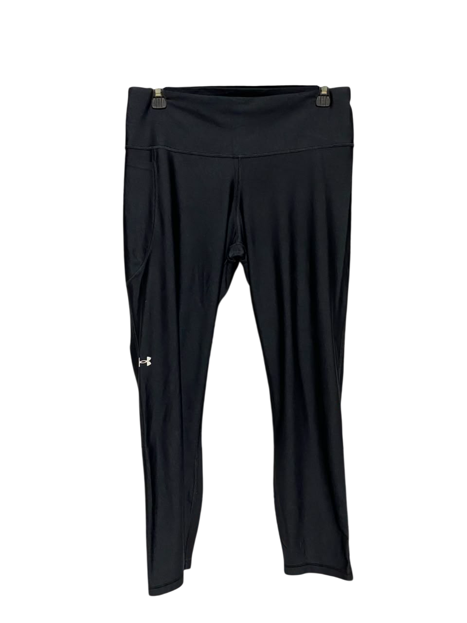 UNDER ARMOUR |L| WAIST 30| A18| WOMEN’S BLACK ATHLETIC PERFORMANCE LEGGINGS