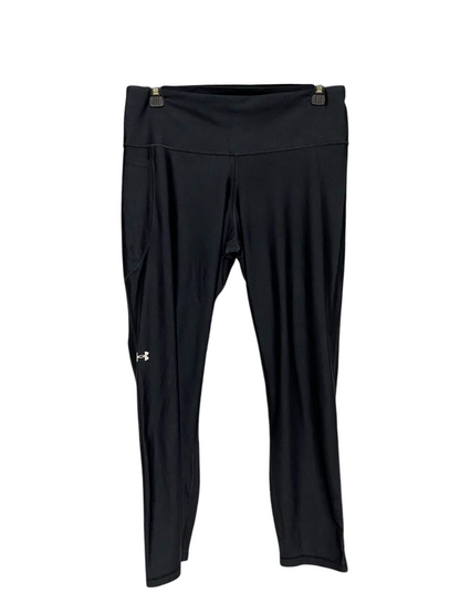 UNDER ARMOUR |L| WAIST 30| A18| WOMEN’S BLACK ATHLETIC PERFORMANCE LEGGINGS
