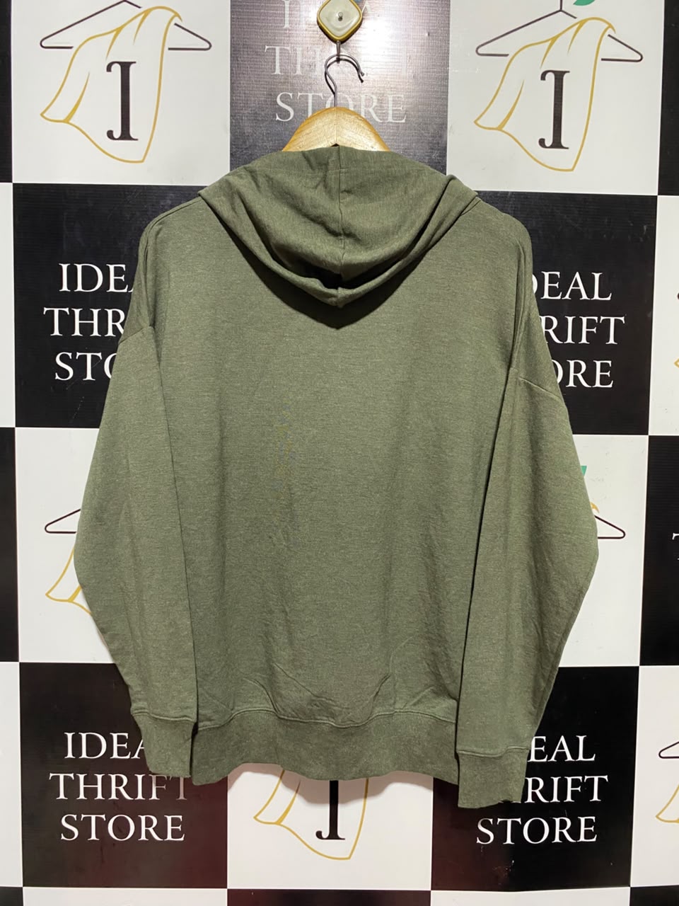 BUFFALO |M| BUST 23| A18| BITTON WOMEN’S OLIVE GREEN OVERSIZED HOODIE