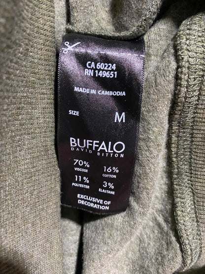 BUFFALO |M| BUST 23| A18| BITTON WOMEN’S OLIVE GREEN OVERSIZED HOODIE