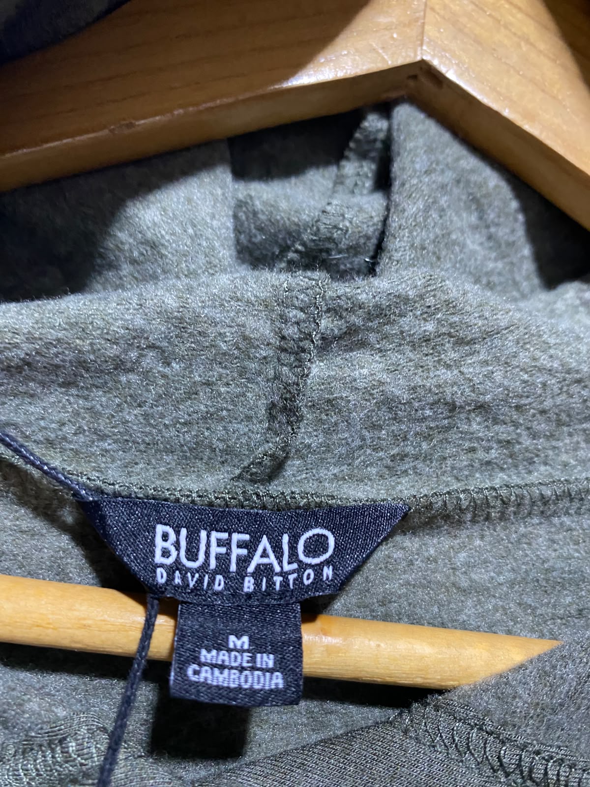 BUFFALO |M| BUST 23| A18| BITTON WOMEN’S OLIVE GREEN OVERSIZED HOODIE