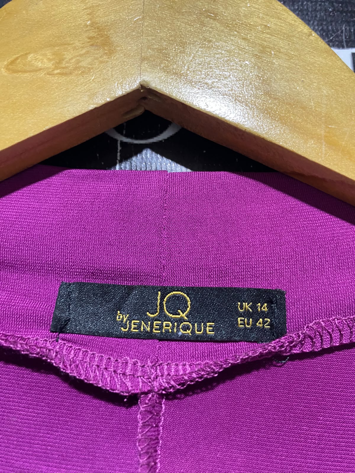 JENERIQUE |M| BUST 18| A18| WOMEN'S VIBRANT MAGENTA V-NECK RUCHED MIDI DRESS