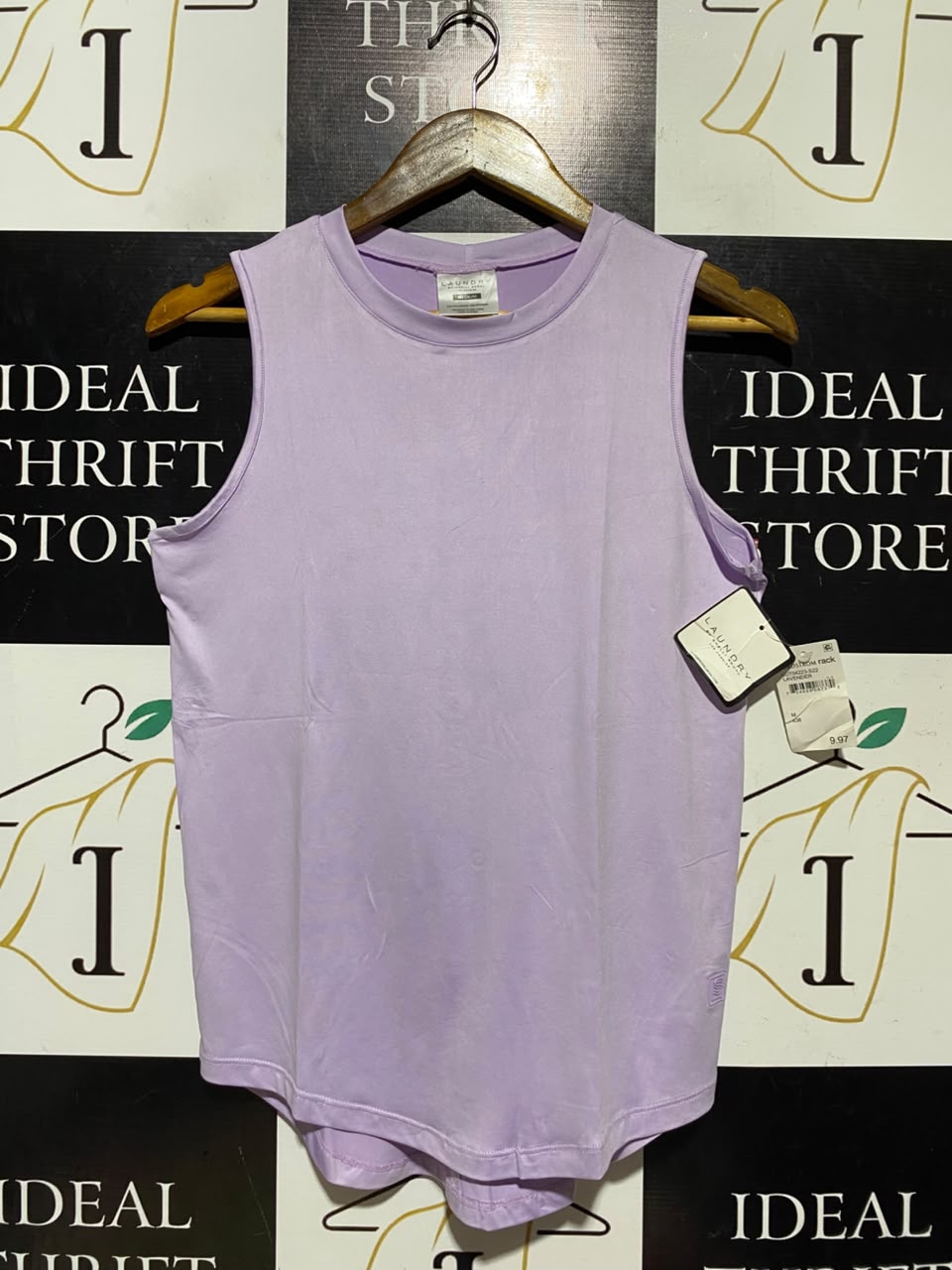 LAUNDRY |M| BUST 17| A17| WOMEN’S LAVENDER CASUAL SLEEVELESS TANK TOP