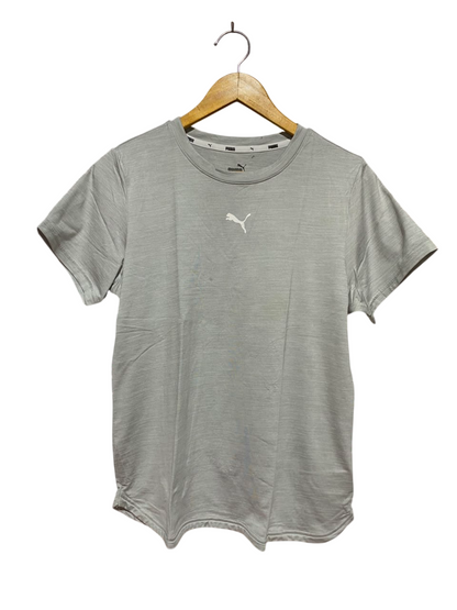 PUMA |M| BUST 19| A18| LIGHT GREY MARLED ATHLETIC T-SHIRT