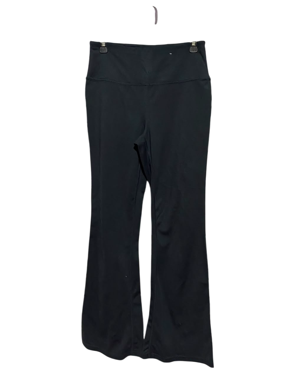 BLACK |M| WAIST 28| A19| CLASSIC BLACK HIGH-WAISTED ATHLETIC FLARE LEGGINGS
