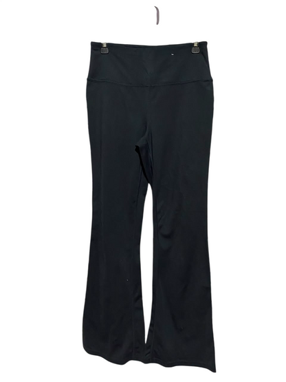 BLACK |M| WAIST 28| A19| CLASSIC BLACK HIGH-WAISTED ATHLETIC FLARE LEGGINGS