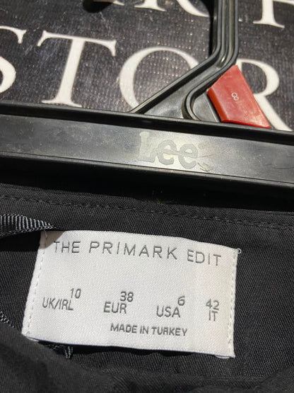 THE PRIMARK EDIT |L| WAIST 30| A19| CLASSIC BLACK UTILITY CARGO PANTS