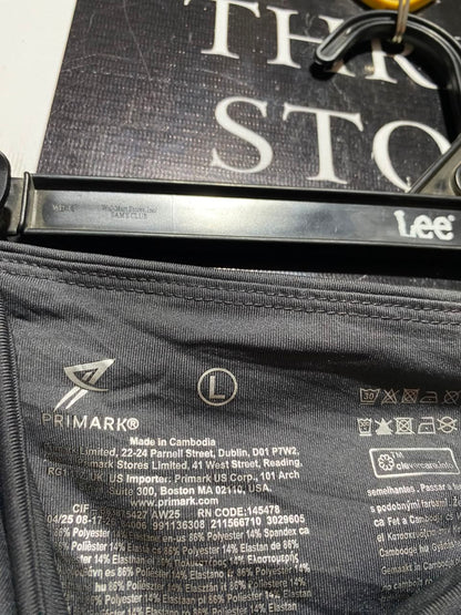 PRIMARK |L| WAIST 31| A19| CHARCOAL GREY HIGH-WAISTED ATHLETIC FLARE LEGGINGS