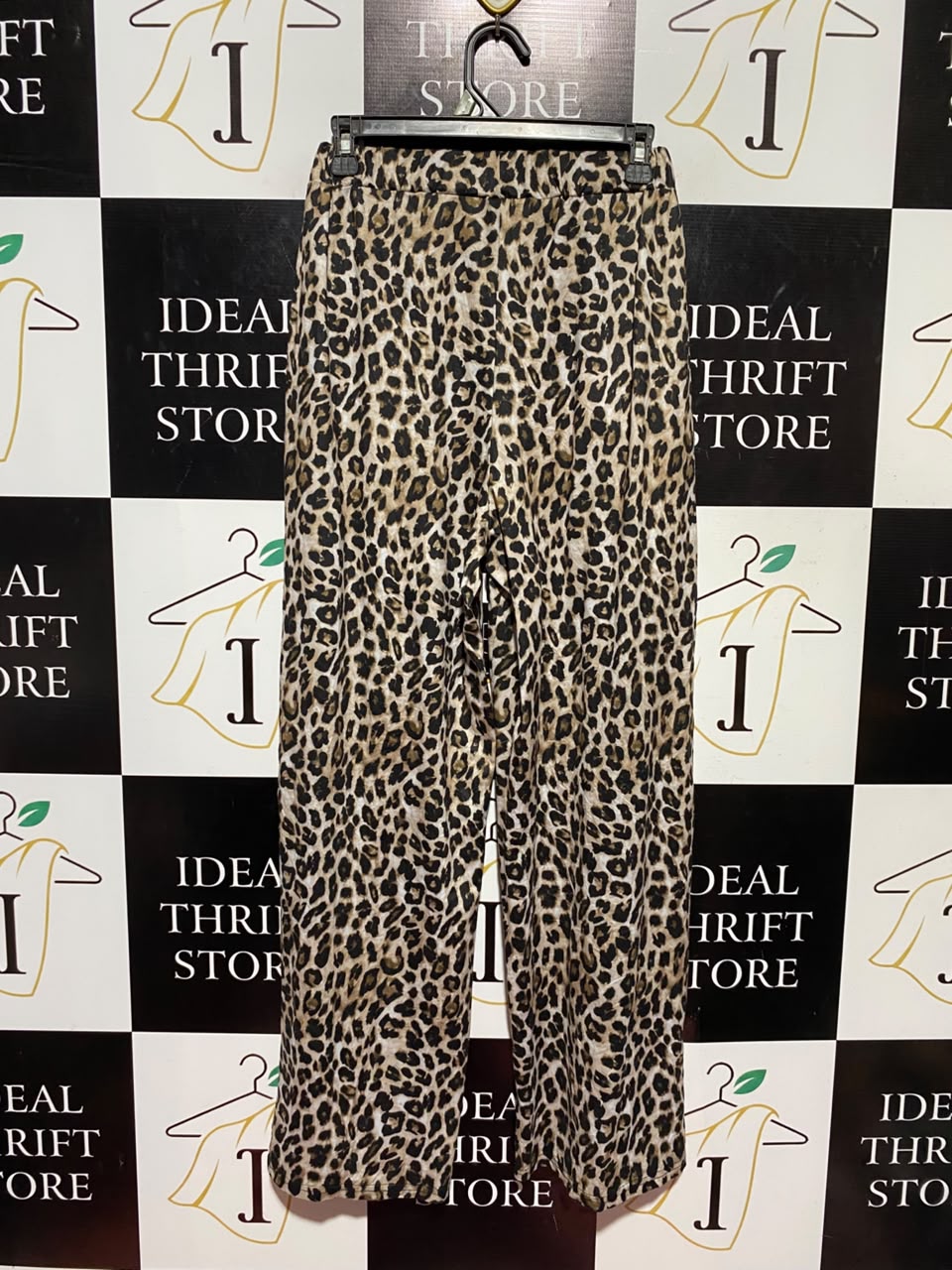 SHEIN |S| WAIST 26| A19| LEOPARD ANIMAL PRINT ELASTIC WAIST CASUAL PANTS