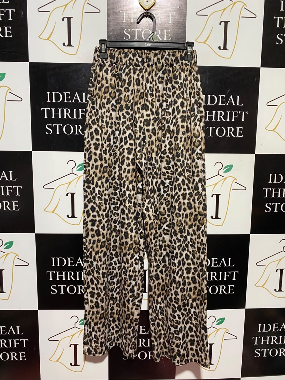 SHEIN |S| WAIST 26| A19| LEOPARD ANIMAL PRINT ELASTIC WAIST CASUAL PANTS
