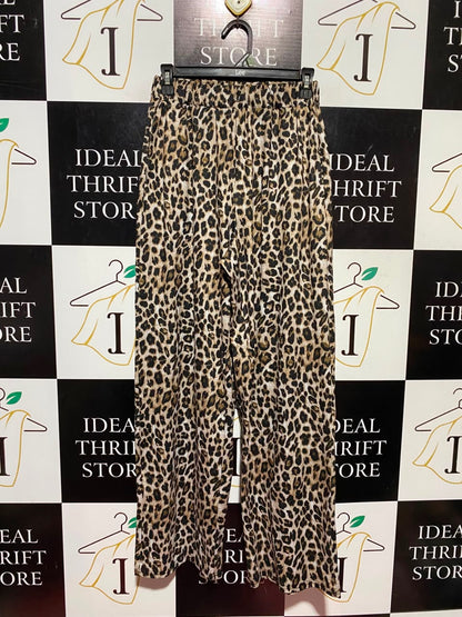 SHEIN |S| WAIST 26| A19| LEOPARD ANIMAL PRINT ELASTIC WAIST CASUAL PANTS