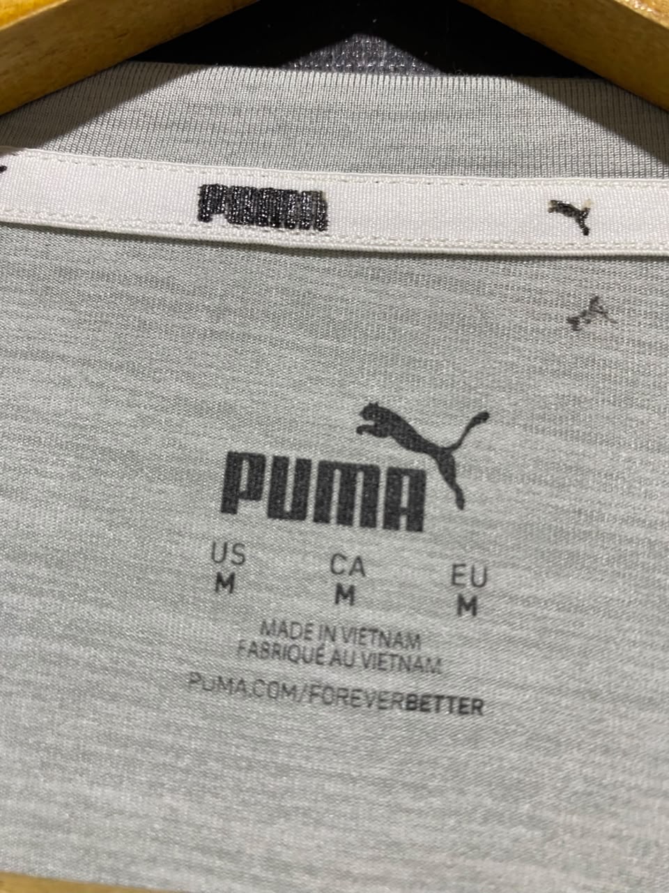 PUMA |M| BUST 19| A18| LIGHT GREY MARLED ATHLETIC T-SHIRT