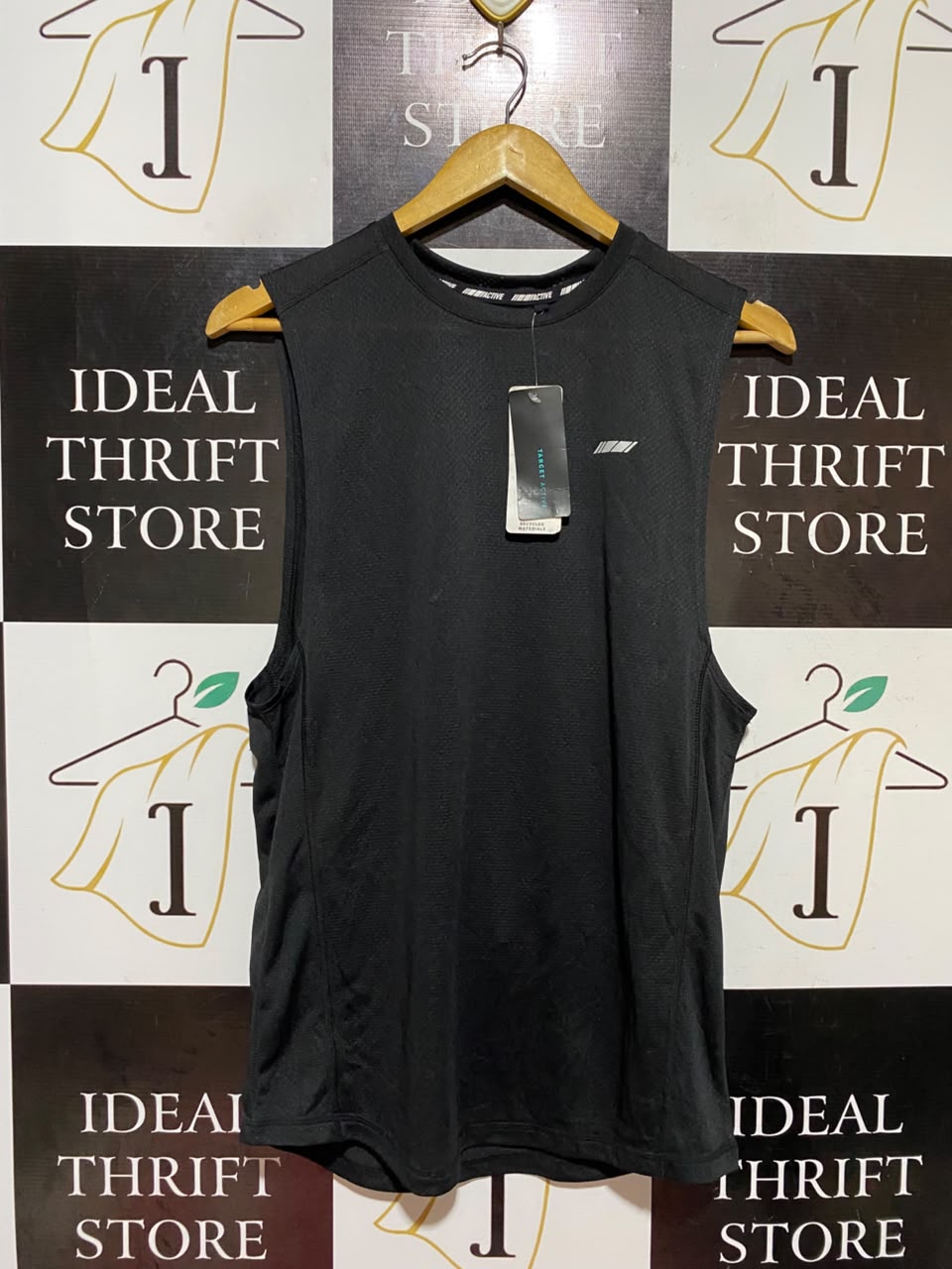 TARGET ACTIVE |S| BUST 18| A18| BLACK MESH ATHLETIC TANK TOP