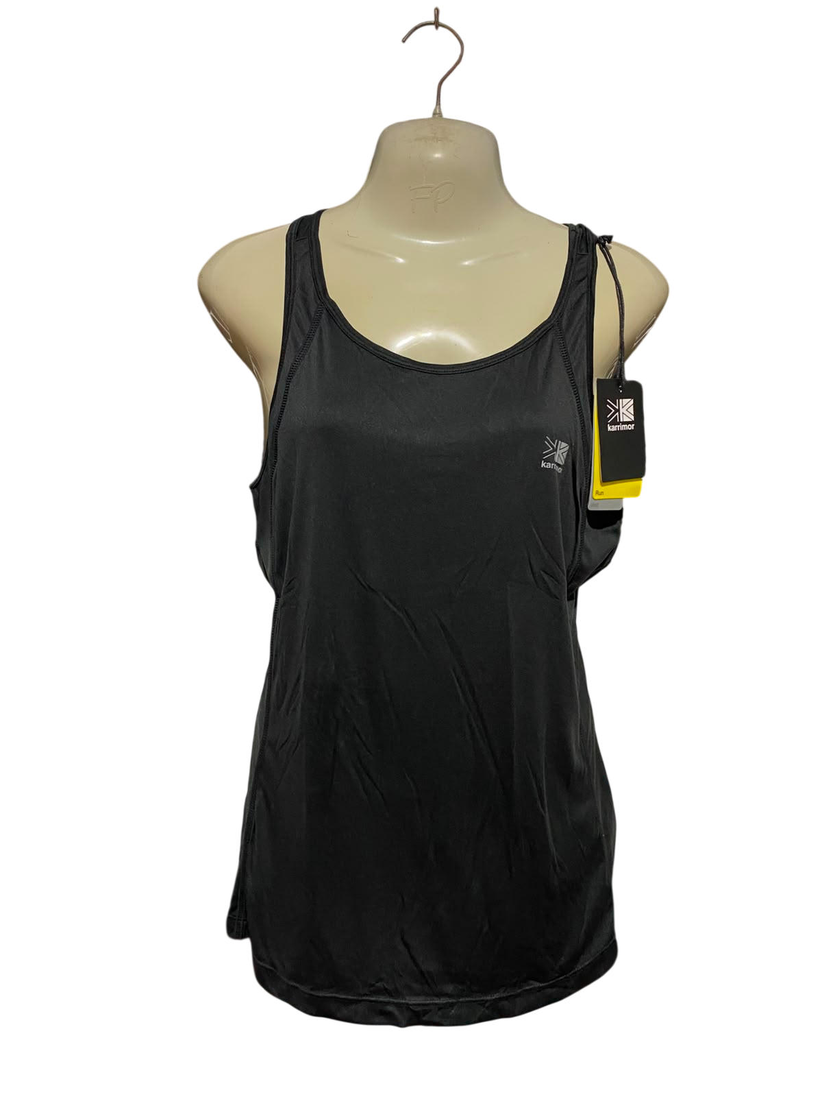 KARRIMOR |L| BUST 19| A19| BLACK ATHLETIC RUNNING TANK TOP