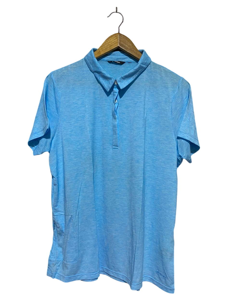 ROHAN |L| BUST 21| A1| LIGHT BLUE MELANGE SHORT SLEEVE POLO SHIRT