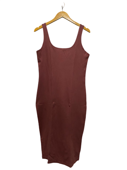 PRIMARK CARES |L| BUST 17| A20| MAUVE SCOOP NECK MIDI TANK DRESS