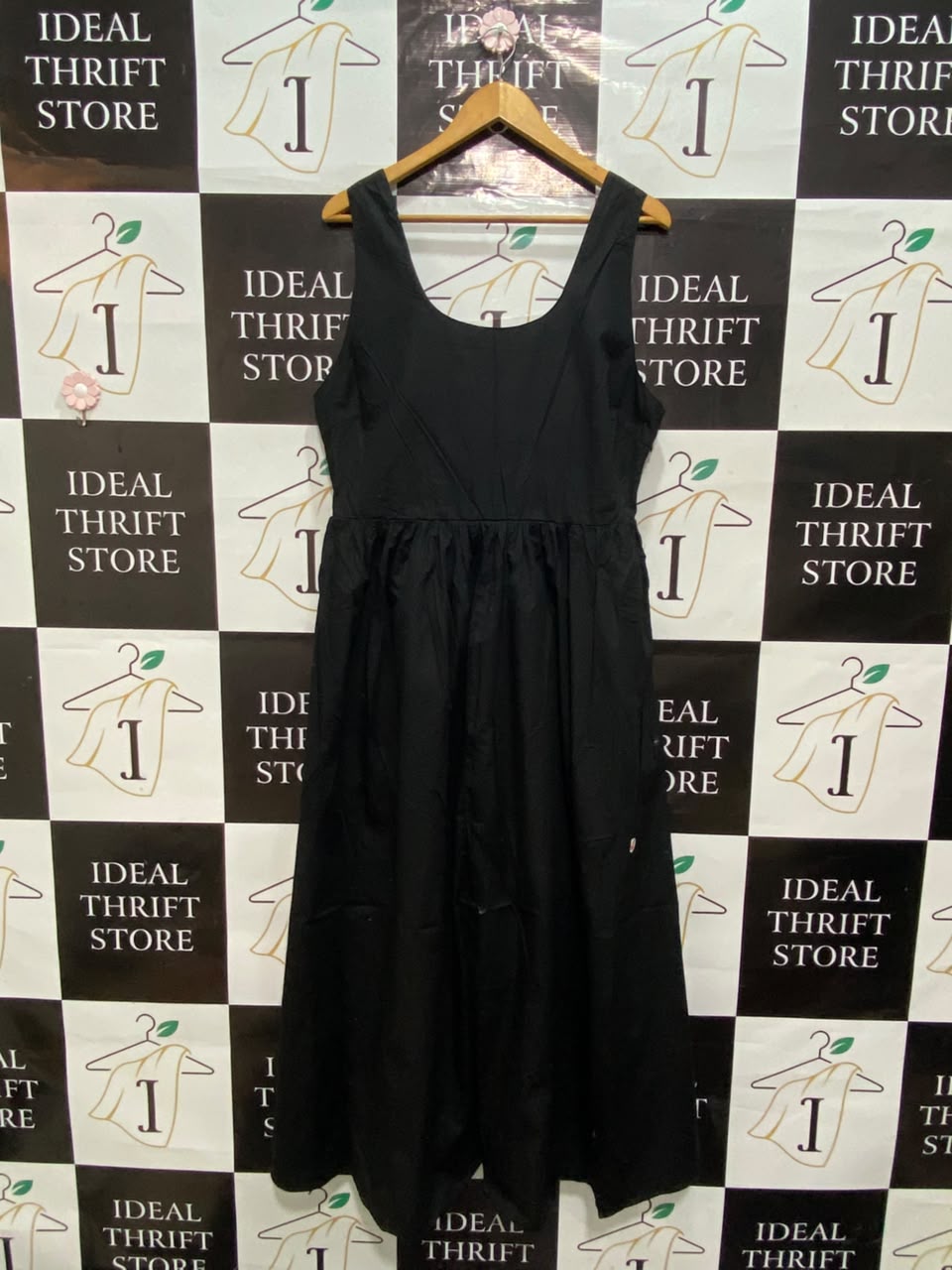 NEXT |L| BUST 20| A20| CLASSIC BLACK SLEEVELESS MIDI MAXI DRESS