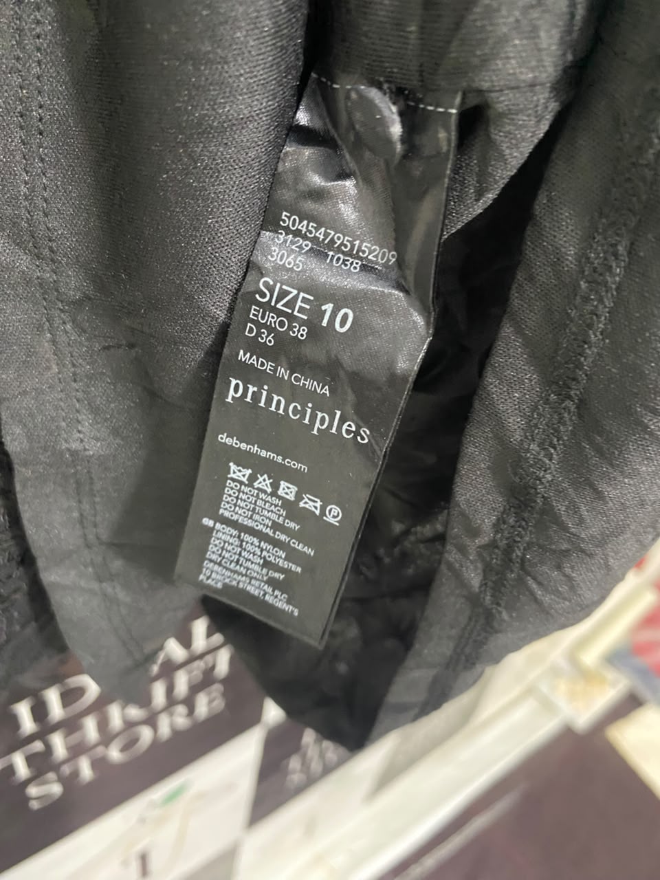 PRINCIPLE |M| BUST 17| A20| BLACK SEQUIN EMBELLISHED LACE SLEEVELESS PARTY DRESS