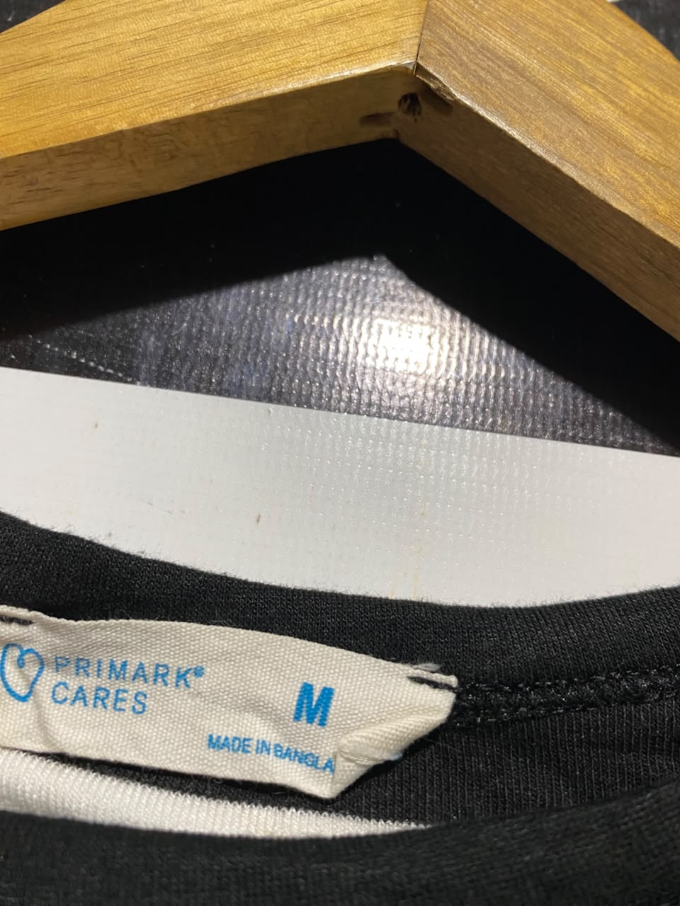 PRIMARK CARES |M| BUST 15| A1| BLACK AND WHITE STRIPED CROP TOP