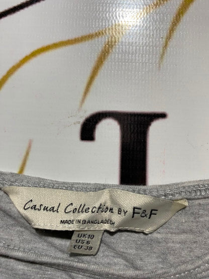 F&F |S| BUST 14| A1| GREY MELANGE ADJUSTABLE STRAP CAMI TOP