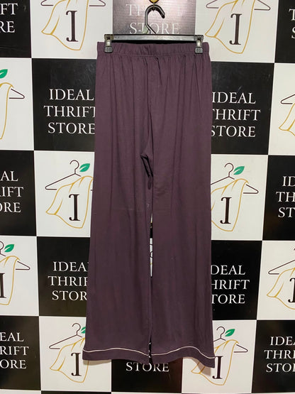 PRIMARK CARES |S| WAIST 26| A19| DARK PURPLE LOUNGE WIDE LEG PANTS