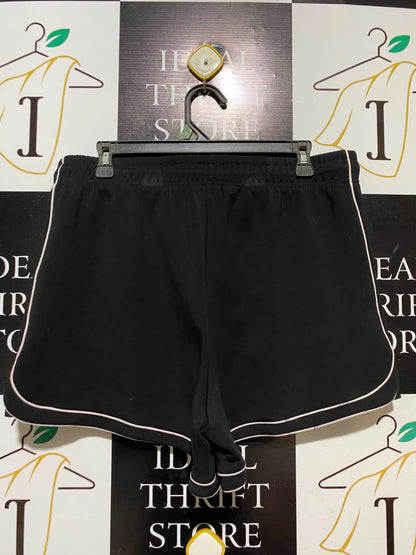 TARGET ACTIVE |L| WAIST 34| A19| BLACK CONTRAST PIPED LOUNGE SHORTS