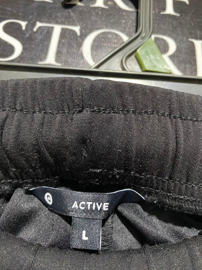 TARGET ACTIVE |L| WAIST 34| A19| BLACK CONTRAST PIPED LOUNGE SHORTS