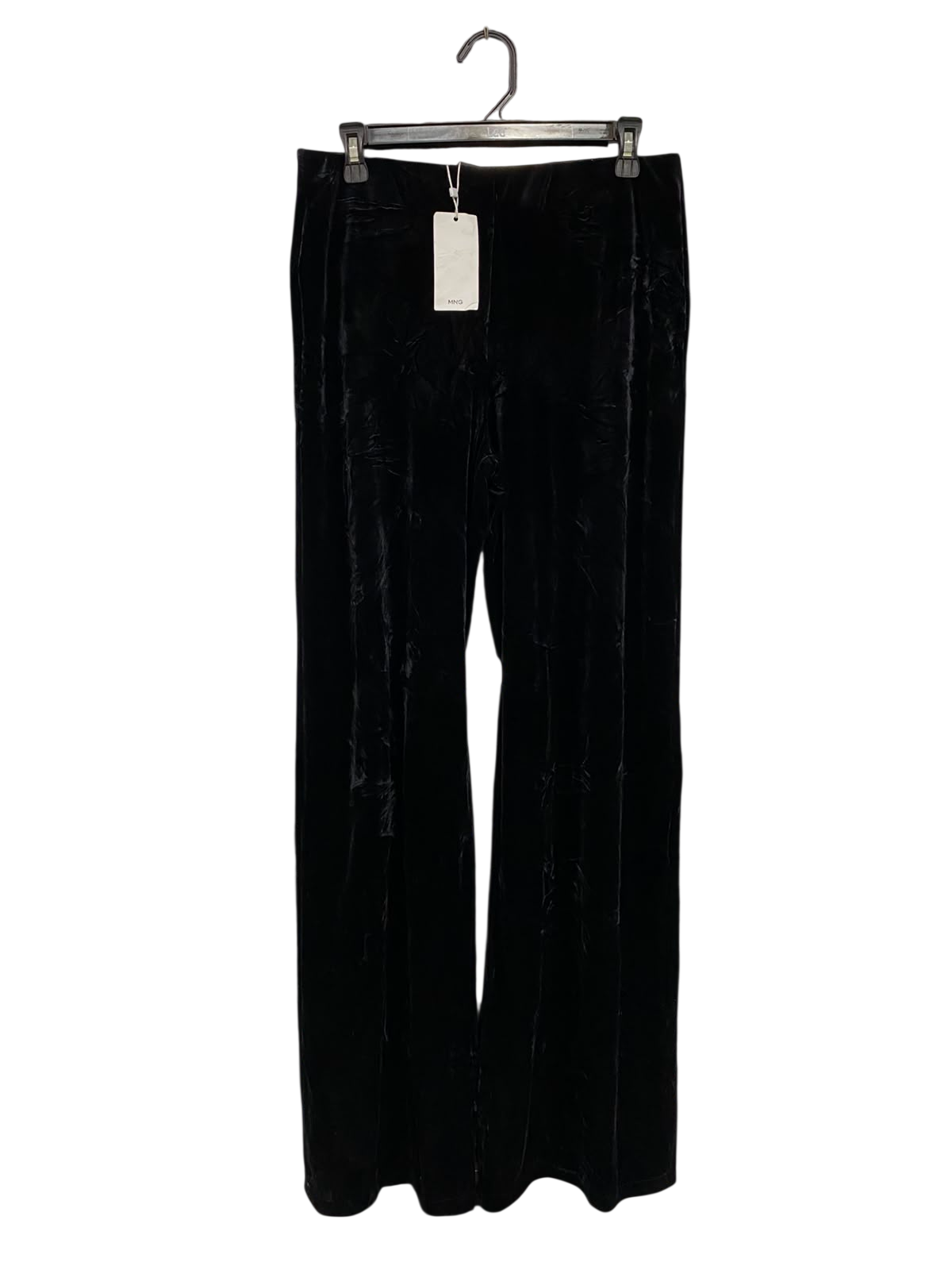 MNG |M| WAIST 30| A20| BLACK VELVET WIDE LEG PANTS LUXURIOUS EVENING TROUSERS