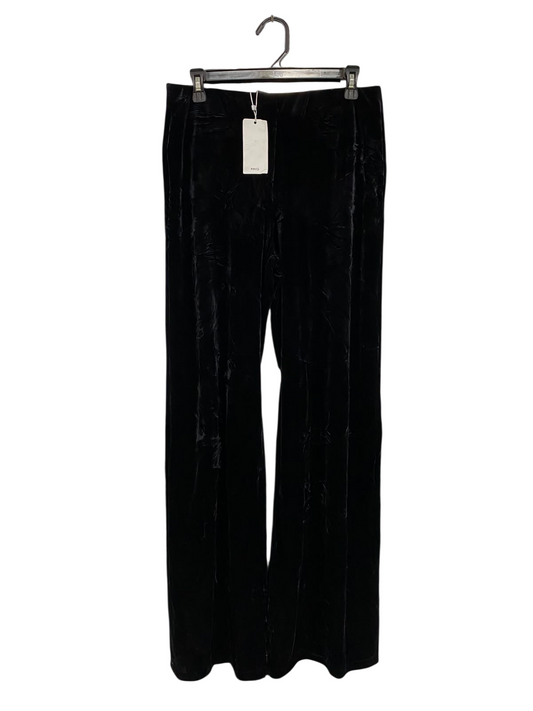 MNG |M| WAIST 30| A20| BLACK VELVET WIDE LEG PANTS LUXURIOUS EVENING TROUSERS