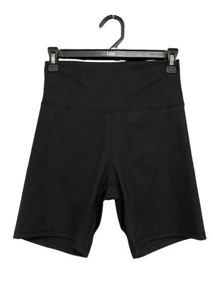 |XS| WAIST 24| A20| WOMEN'S BLACK HIGH WAIST BIKER SHORTS STRETCHY ACTIVEWEAR WORKOUT GYM SHORTS