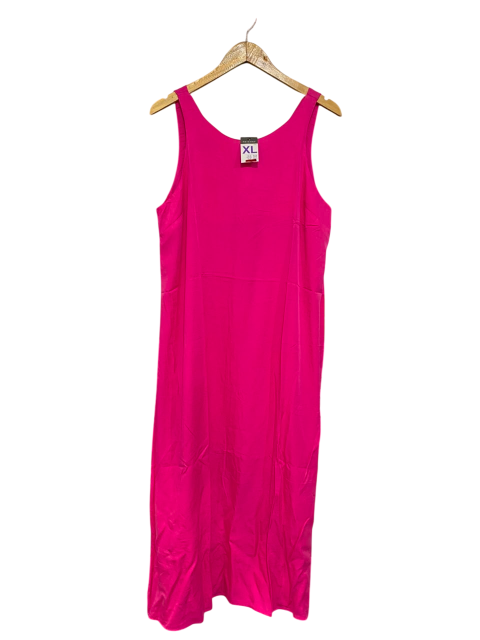 PRIMARK |XL| BUST 20| A21| HOT PINK SLEEVELESS TANK MAXI DRESS