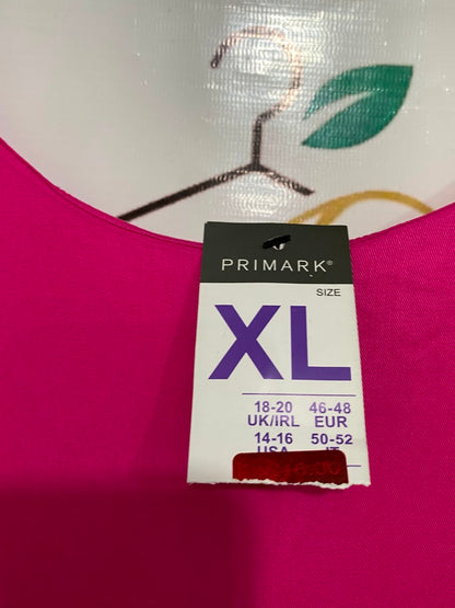 PRIMARK |XL| BUST 20| A21| HOT PINK SLEEVELESS TANK MAXI DRESS