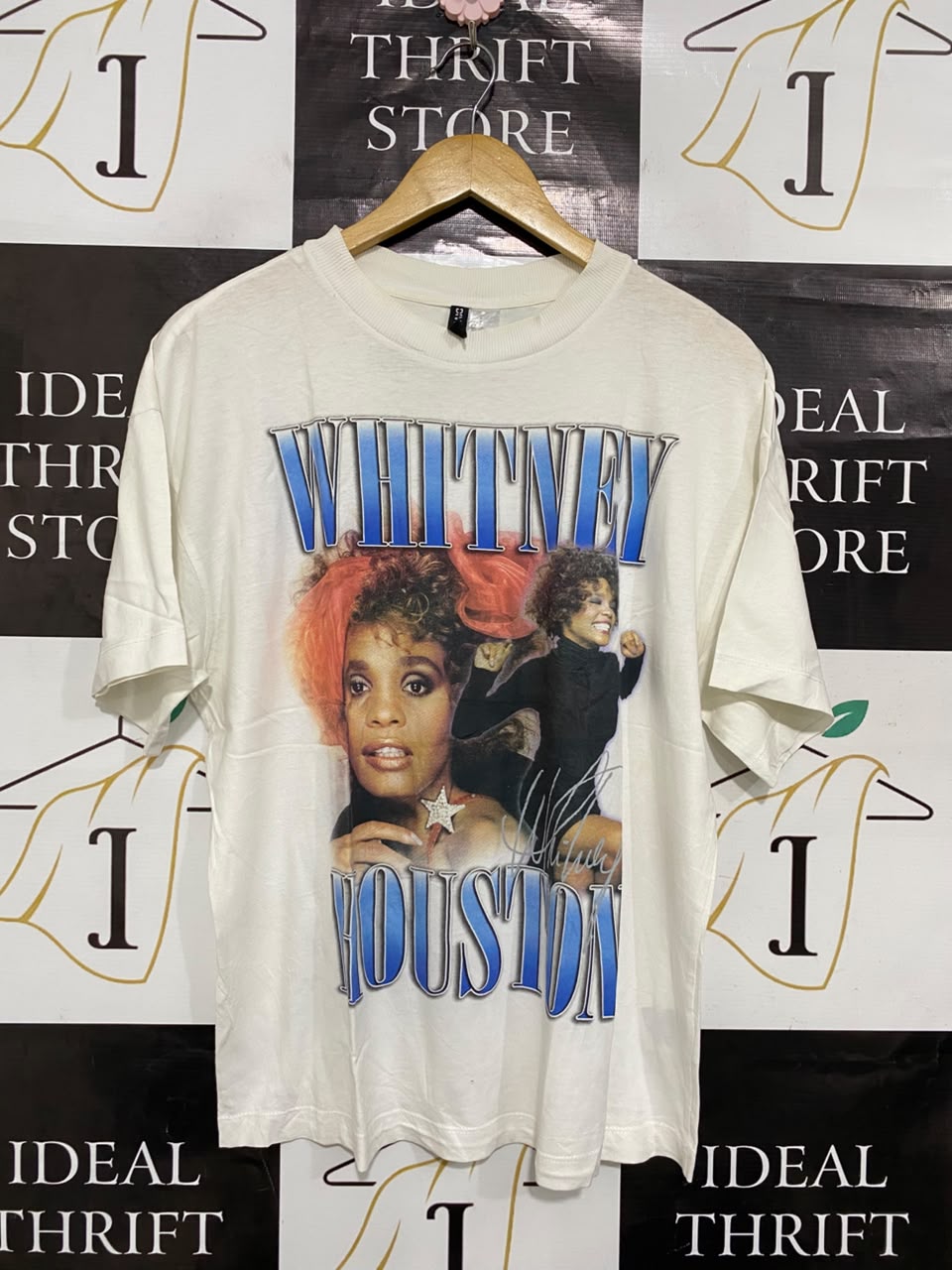 H&M |S| BUST 21| A20| WHITNEY HOUSTON VINTAGE GRAPHIC T-SHIRT