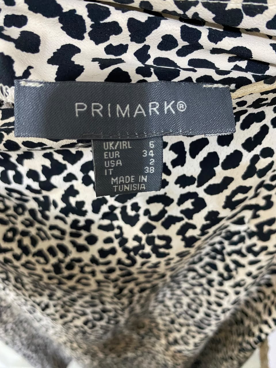 PRIMARK |S| WAIST 25| A20| WOMEN'S LEOPARD PRINT MIDI SKIRT FIERCE ANIMAL PRINT SLIT HEM LONG SKIRT