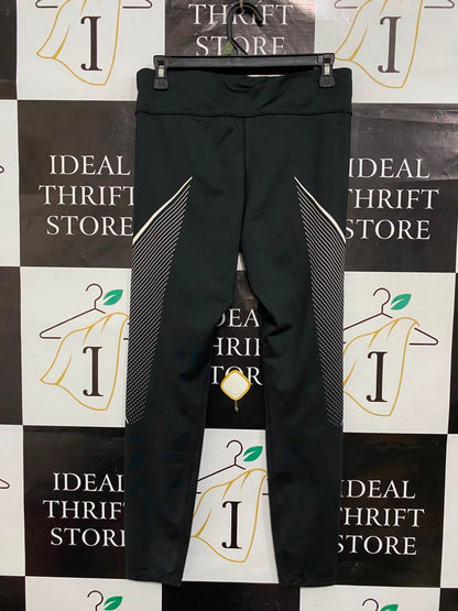 NIKE |M| WAIST 28| A20| BLACK ATHLETIC LEGGINGS REFLECTIVE STRIPE WORKOUT GYM PANTS