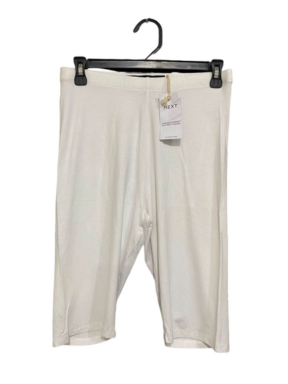 NEXT |M| WAIST 28| A21| WHITE BIKER SHORTS ECOVERO VISCOSE STRETCH CASUAL ACTIVEWEAR