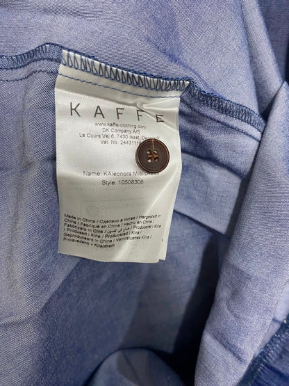 KAFFE |L| BUST 20| A22| BLUE SHIRT DRESS LONG SLEEVE BUTTON-DOWN MIDI DRESS