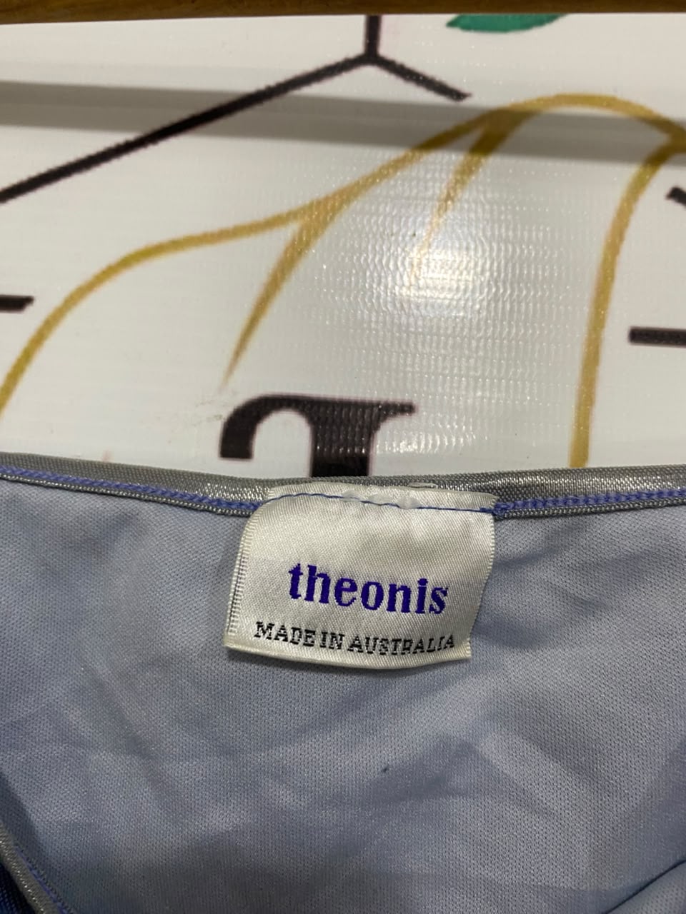 THEONIS |S| BUST 15| A21| BLUE FLORAL SHEER MESH CAMI TOP WITH LETTUCE TRIM AND SPAGHETTI STRAPS
