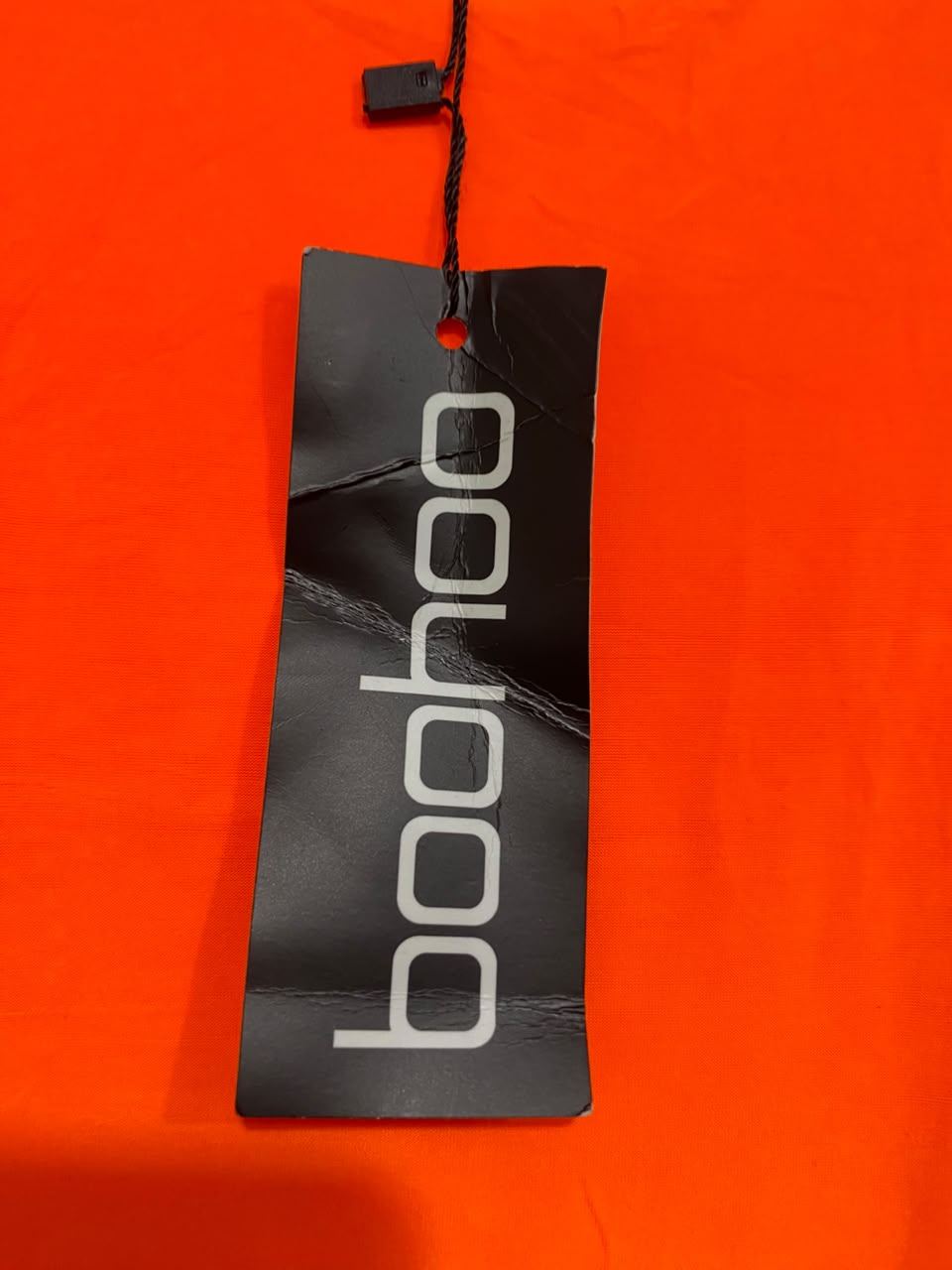 BOOHOO |S| BUST 14| A21| NEON ORANGE RACERBACK BODYSUIT THONG CUT SLEEVELESS TOP