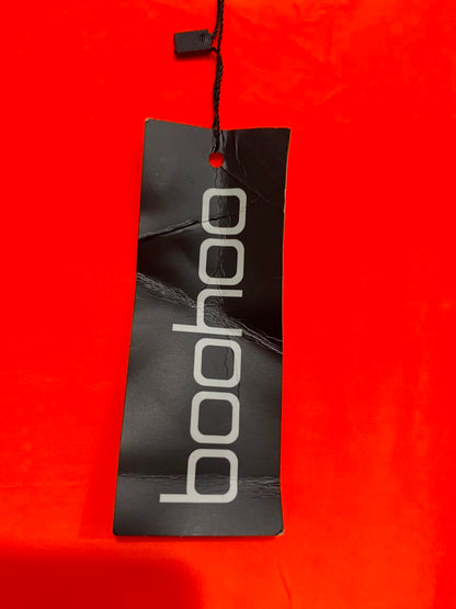 BOOHOO |S| BUST 14| A21| NEON ORANGE RACERBACK BODYSUIT THONG CUT SLEEVELESS TOP