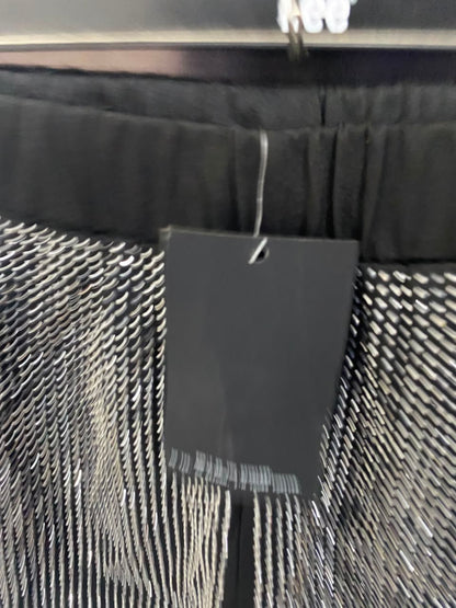 4TH RECKLESS |S| WAIST 26| A21| BLACK RHINESTONE EMBELLISHED SPARKLY SHORTS ELASTIC WAISTBAND LOUNGE SHORTS