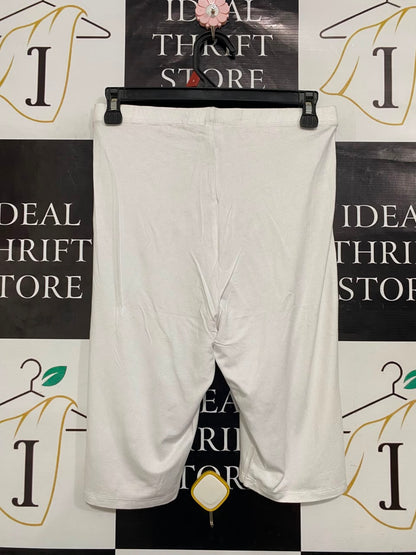 NEXT |M| WAIST 28| A21| WHITE BIKER SHORTS ECOVERO VISCOSE STRETCH CASUAL ACTIVEWEAR